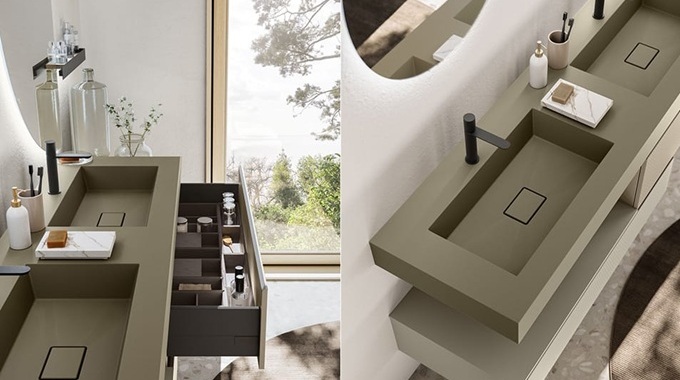 Arredo bagno moderno a Rovereto-Candioli Pavimenti